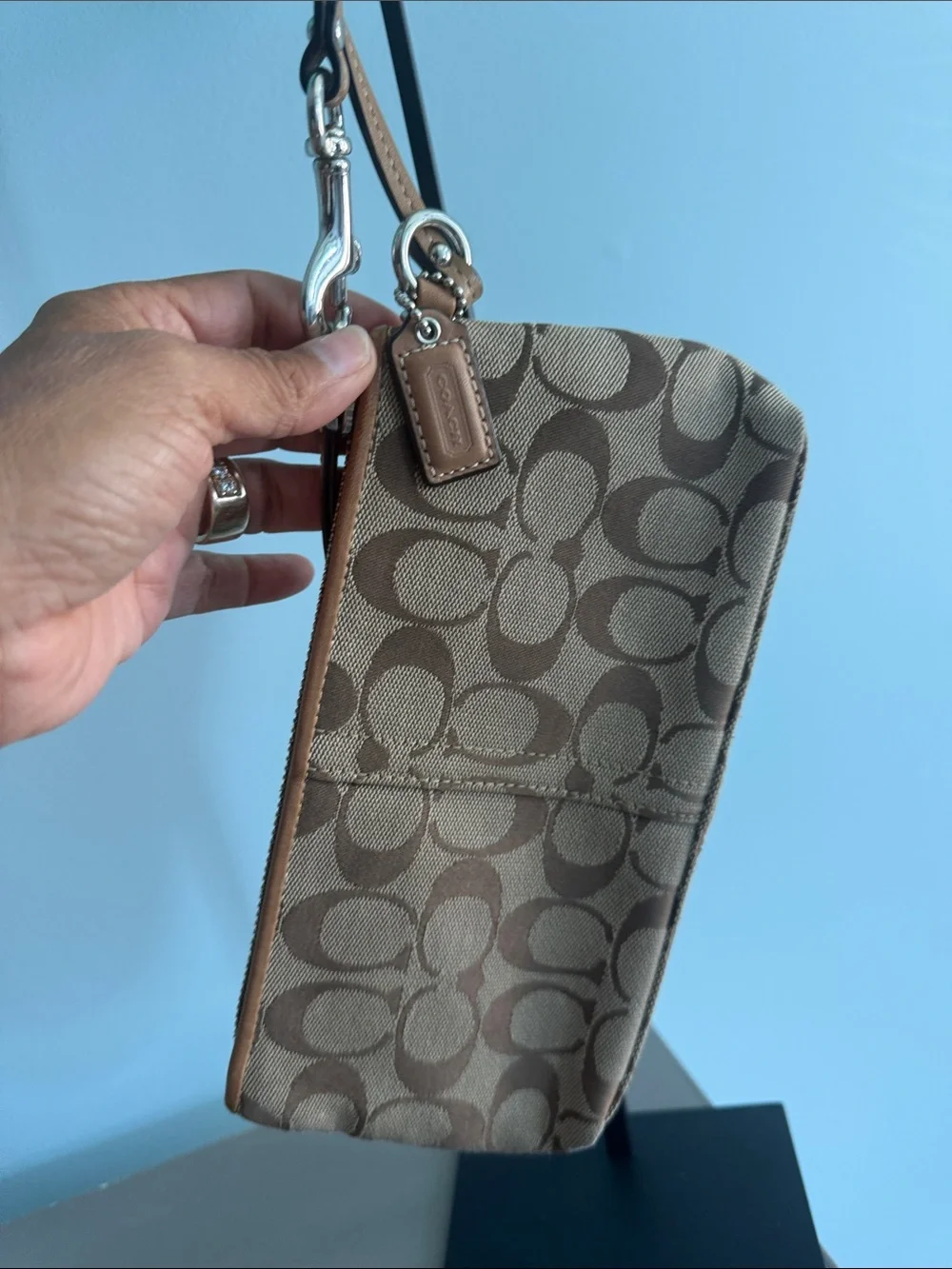 Coach wristlet signature